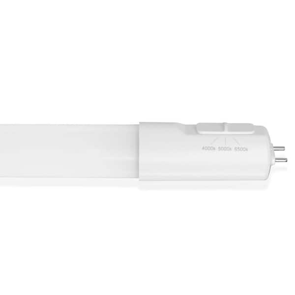 toggled 48 in. 16-Watt T8/T12 White Color Selectable Dimmable Linear LED Tube Light Bulb, (4000K, 5000K, 6500K) (30-Pack)