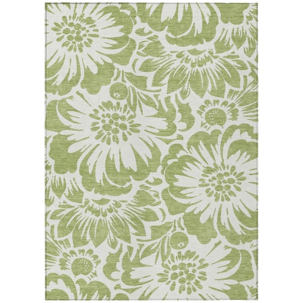 Chantille ACN551 Aloe 10 ft. x 14 ft. Machine Washable Indoor/Outdoor Geometric Area Rug