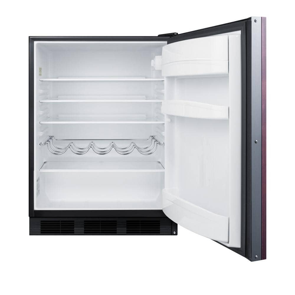 Summit 24" Compact ADA Compliant Built-in All-Refrigerator with Custom Panel Option