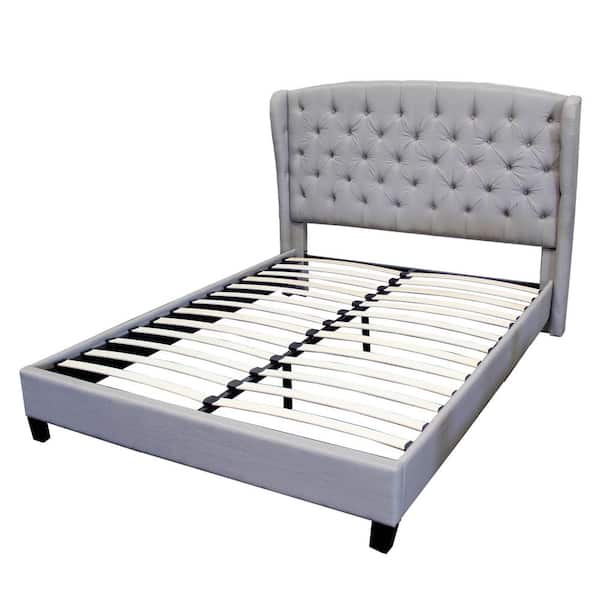 Unbranded Spade Gray Queen Platform Bed Linen Frame