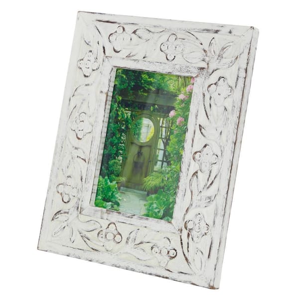 Handcrafted Wooden Frame 4x6 - White | Our Green House