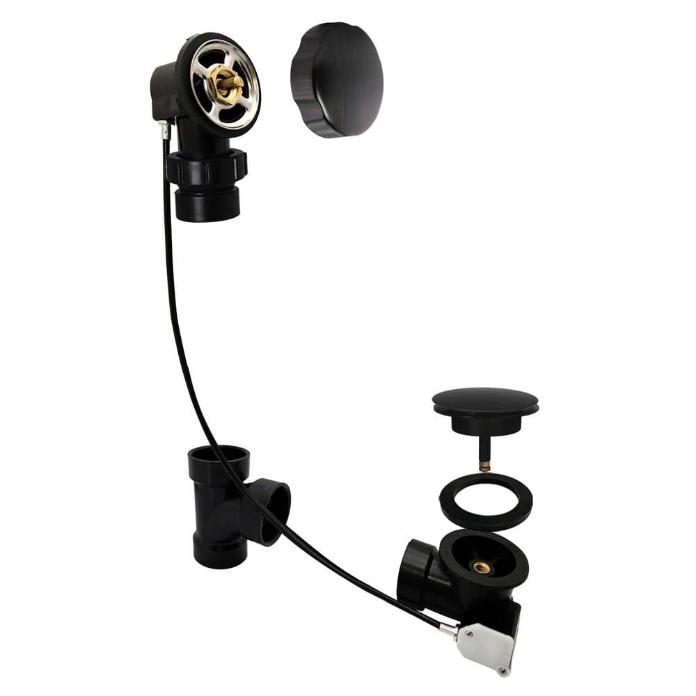 1-1/2 in. Sch. 40 ABS 27 in. Cable Drive Bath Drain with Rotary Overflow and Ball Joint Elbow, Antique Bronze price history on PriceWatchPro