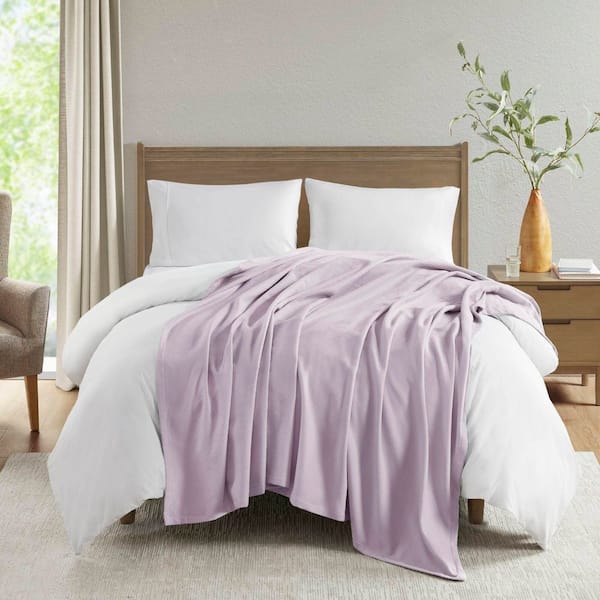 Lilac Liquid Cotton Full/Queen Blanket