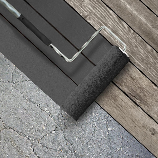 5 gal. #PPU25-01 Carbon Copy Low-Lustre Enamel Interior/Exterior Porch and Patio Floor Paint