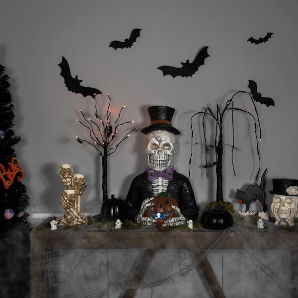 Northlight LED Lighted Skeleton with Jack-O-Lantern Halloween