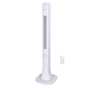 48 in. Pedestal Tower Fan with Remote Control, Bluetooth and LED