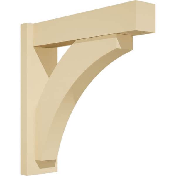 Ekena Millwork Thorton 5 in. W x 20 in. H x 20 in. D Signature Urethane Polyurethane Outlooker with Block Ends