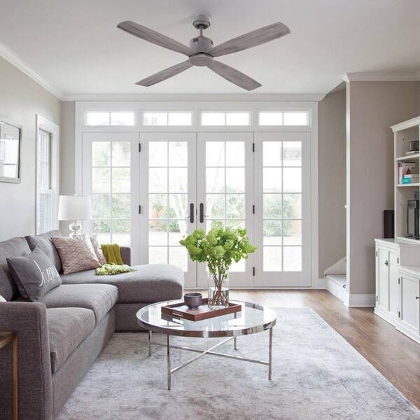 Home Decorators Collection Kitteridge 52 in Indoor Greywood Ceiling Fan 34777-H 