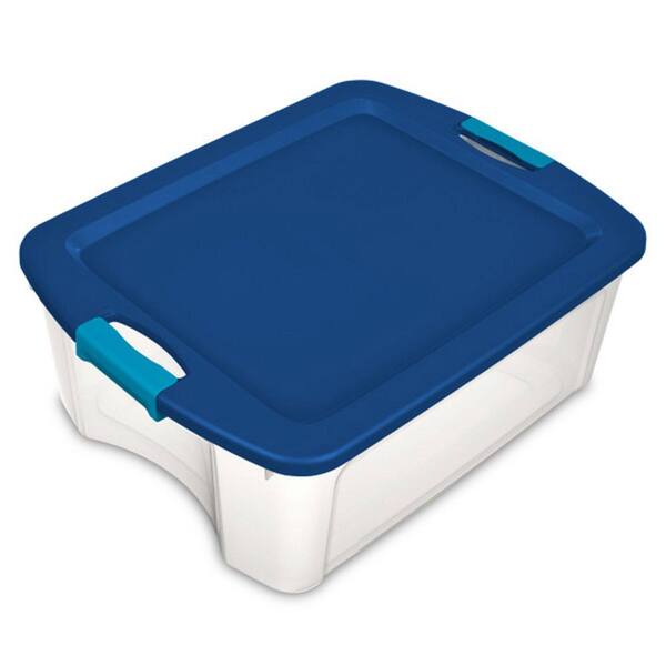 thumbnail image 2 of Sterilite 6 Quart / 5.7 Liter Clear Latch Storage Box – 12 Pack (17511712) Stackable Plastic Containers 2 of 6