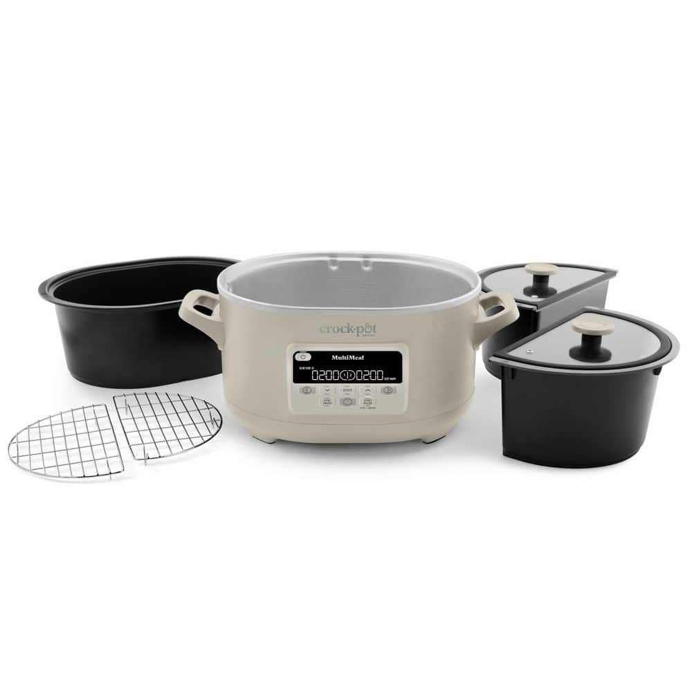 Crock-Pot 8 qt. Oat Milk Slow Cooker with Multicooker and 8 qt. Cooking Pot 2206625 - The Home Depot