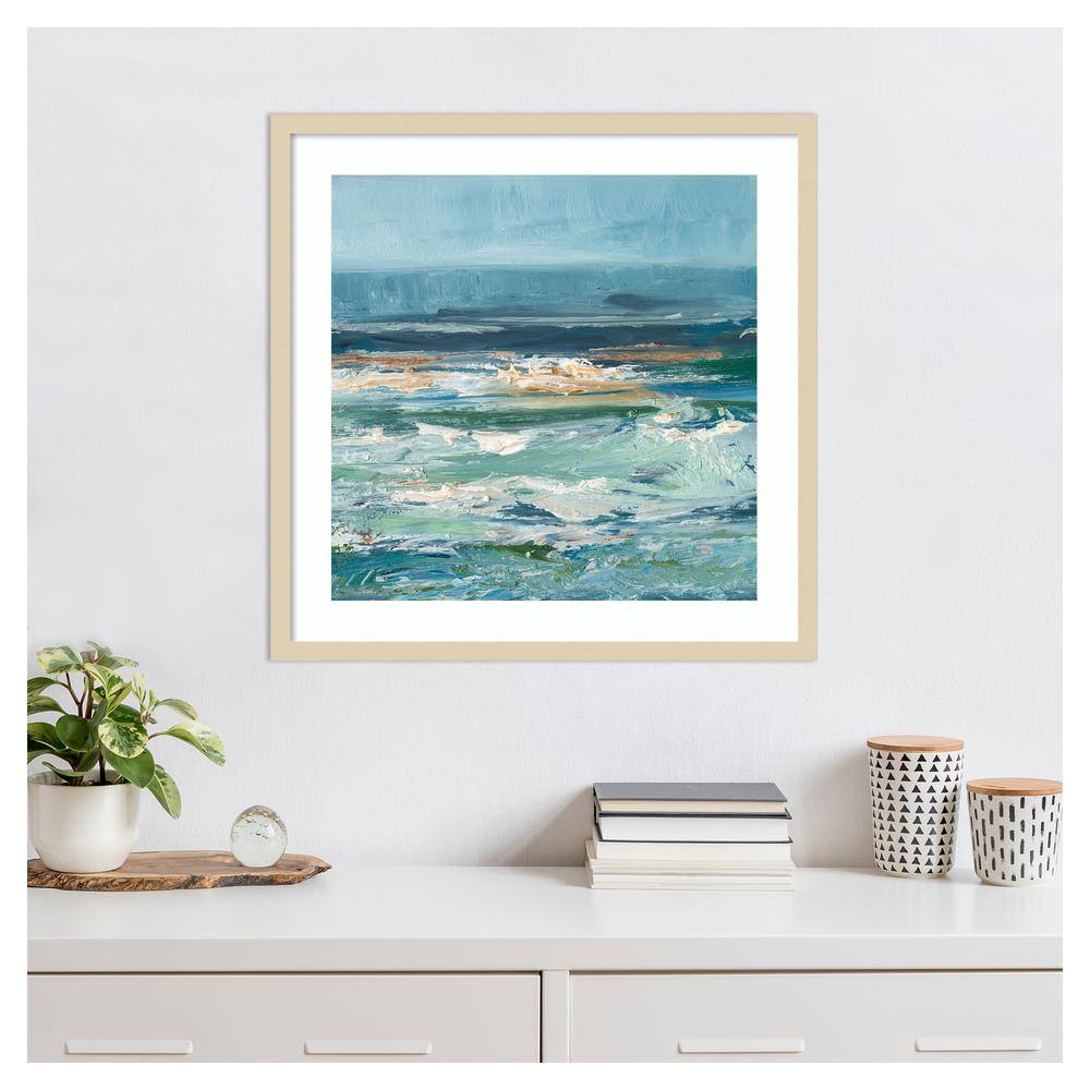 Pacific Whitecaps II Coastal Framed Graphic Art Print