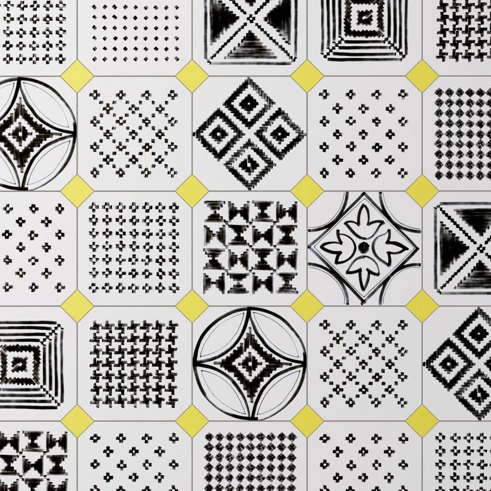 Vaudeville Octagon Deco Sombra with Taco Lima 8 in. x 8 in. Porcelain Floor and Wall Tile (11.25 sq. ft. /Case) price history on PriceWatchPro
