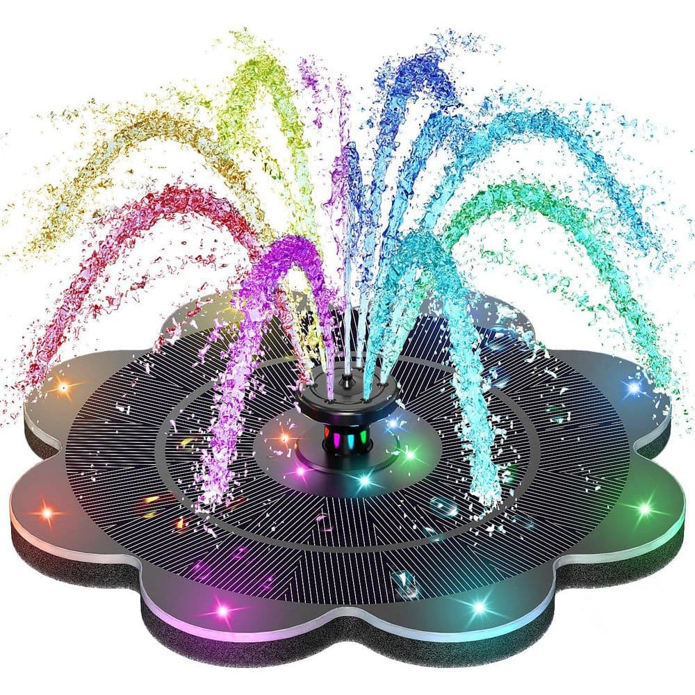 Phewnyzo Solar Powered Fountain 3.5W with 7 Nozzle & 4 Fixer