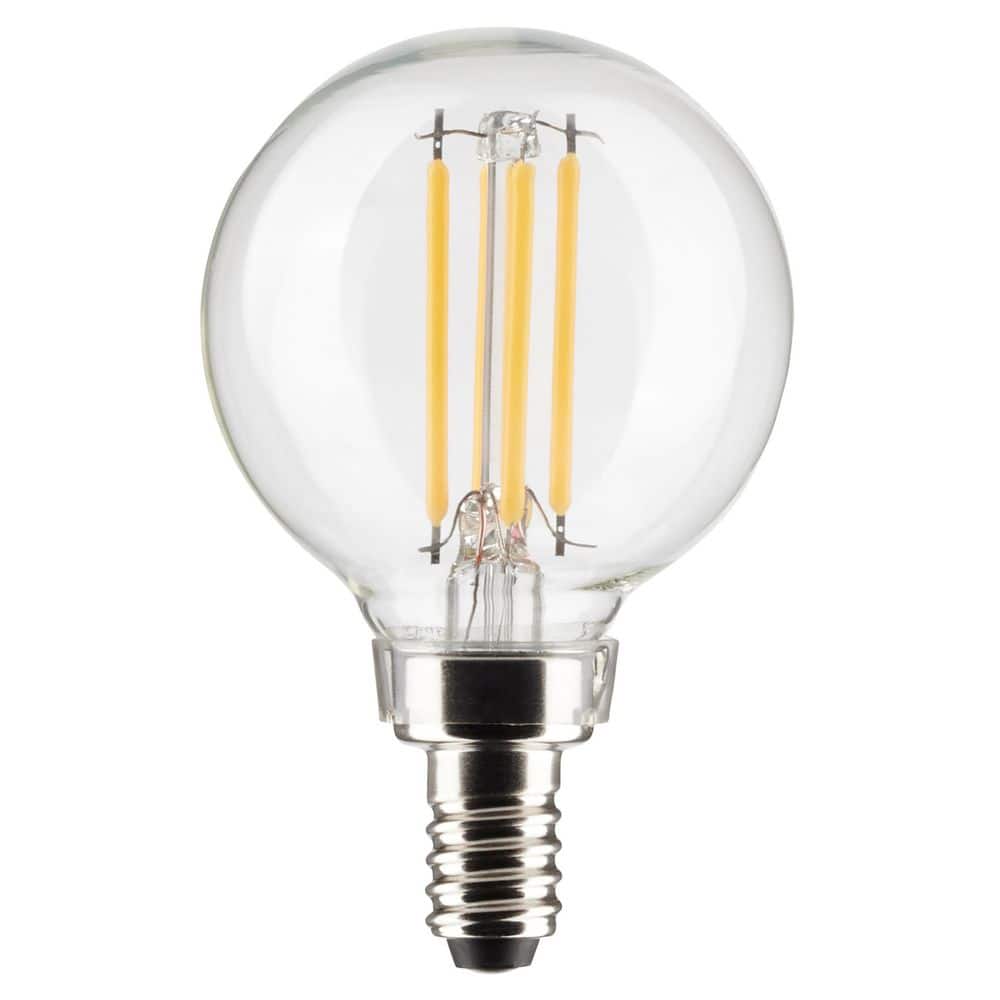 40-Watt Equivalent G16.5 E12 Base 5000K Clear Dimmable Indoor and Outdoor Edison Globe LED Bulb (24-Pack) price history on PriceWatchPro