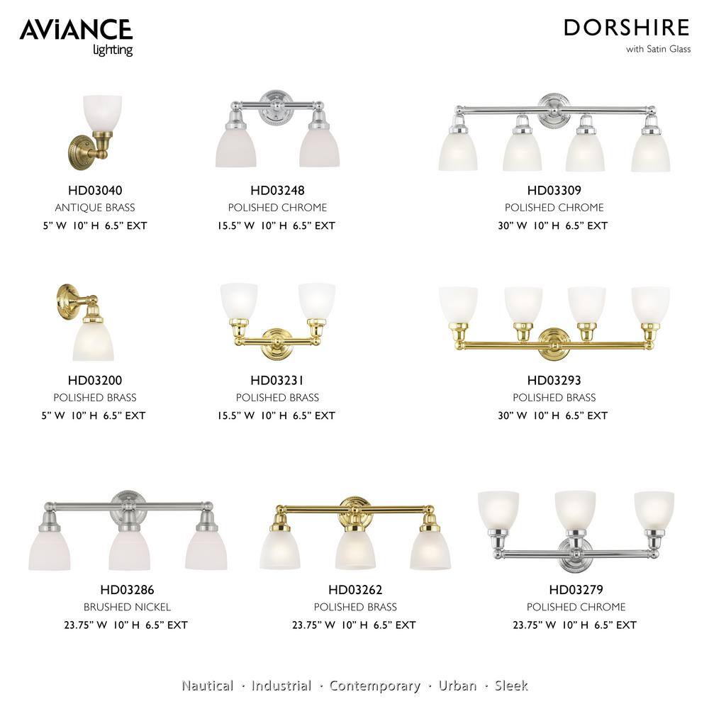 Polished Brass 2-Light Vanity with Satin Opal White Glass