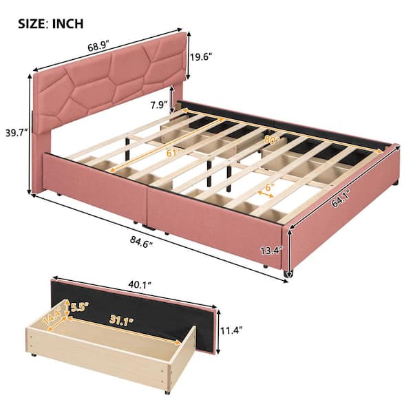 The brick deals queen bed frame