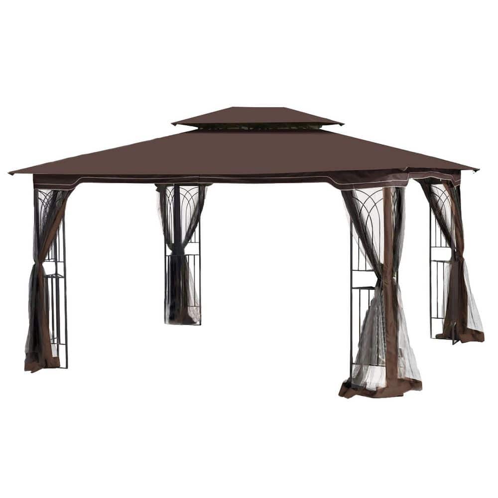 13.12 ft. L x 9.83 ft. W Outdoor Patio Gazebo Canopy Tent with Ventilated D