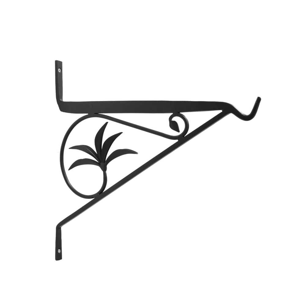 "17""L Black Wrought Iron Indoor/Outdoor Large Morris Wall Bracket, Powder Coated Finish, Home Garden Accessory" price history on PriceWatchPro