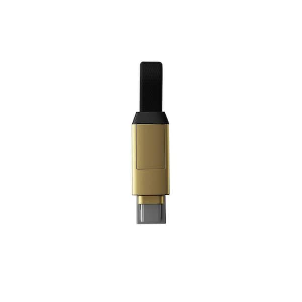 Rolling Square InCharge 6 Saturn Gold 6 in 1 Charging Cable