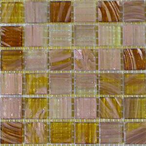Light Brown 12 in. x 12 in. x 4 mm Glass Mosaic Tile DIY Kit (10 sq. ft./case)