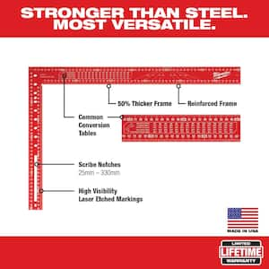 400 mm x 600 mm Aluminum Framing Square