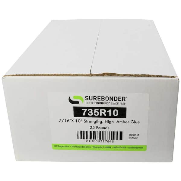 SUREBONDER, 300, PK, Glue Stick,Clear,7/16 D x 15 L,PK300