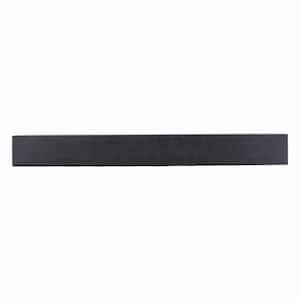 48 in. W x 5.5 in. H x 6.25 in. D Modern Farmhouse Midnight Black Cap-Shelf Mantel