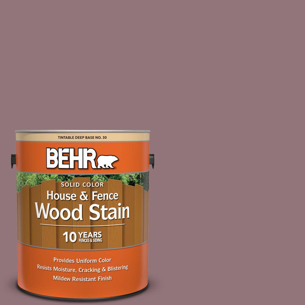 1 gal. #N120-5 Plumville Solid Color House and Fence Exterior Wood Stain