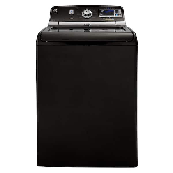 GE 5.0 cu. ft. High-Efficiency Top Load Washer with Steam in Metallic Carbon, ENERGY STAR