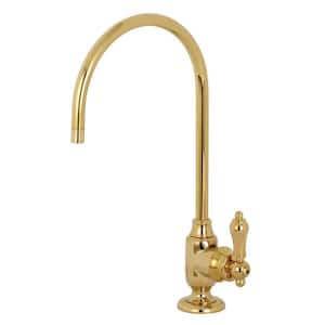 Replacement Drinking Water Single-Handle Beverage Faucet in Polished Brass for Filtration Systems