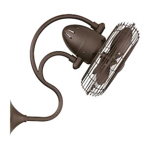Melody 13 in. Indoor/Outdoor Textured Bronze Ceiling Fan with Wall Control