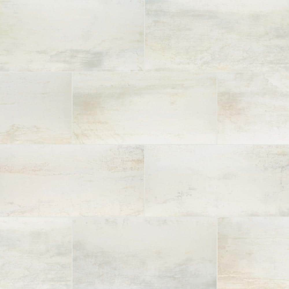 MSI Metallic Blanche 12 in. x 24 in. Matte Porcelain Floor and Wall Tile  (14 sq. ft.Case) NMETBLA1224 - The Home Depot