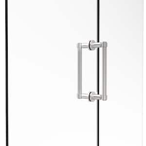 Contemporary 8 in. Back-to-Back Shower Door Pull in Satin Chrome