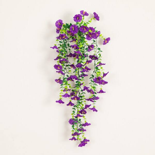 Nearly Natural 30 in. UV Resistant Artificial Morning Glory