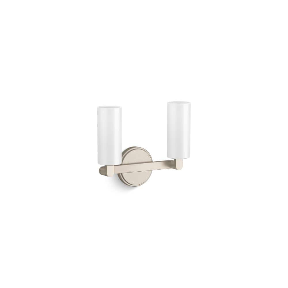 Crue 2-Light Brushed Nickel Wall Sconce price history on PriceWatchPro