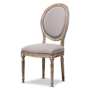 Clairette II Beige Fabric Upholstered Dining Chair