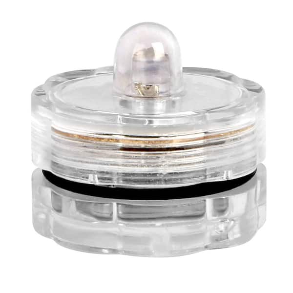 Etokfoks White Waterproof LED Night Light with Battery Operated Decor Lamp (Pack of 3)