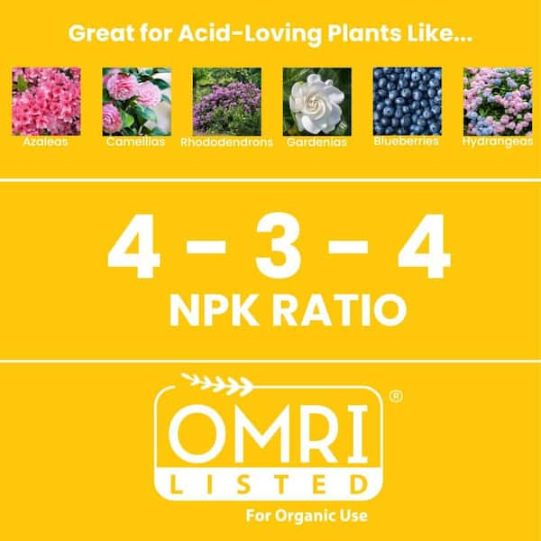 6 lb. Organic Azalea, Camellia, and Rhododendron Plant Food 4-3-4