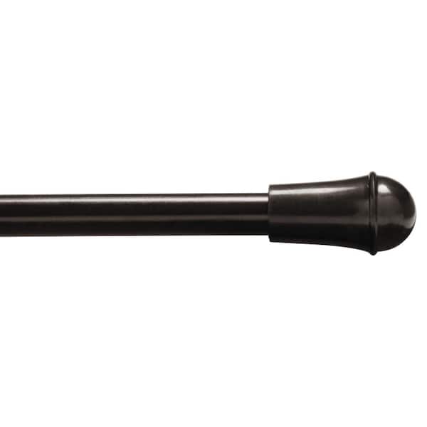 Unbranded 48 in. - 84 in. Single Cafe Curtain Rod in Oil Rubbed Bronze