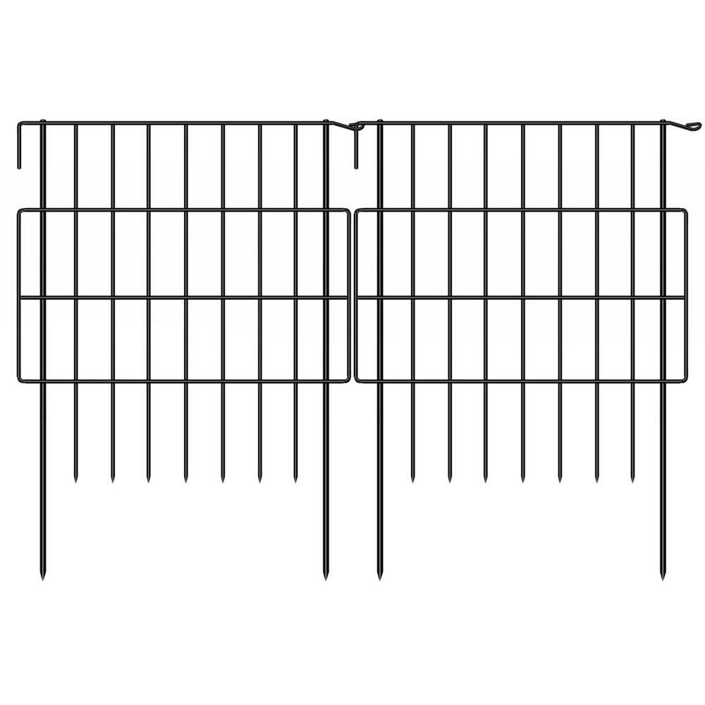 Animal Barrier Decorative Garden Fence 2 in. Rustproof Metal Panels No Dig Design 10 Pack for Yard Lawn price history on PriceWatchPro