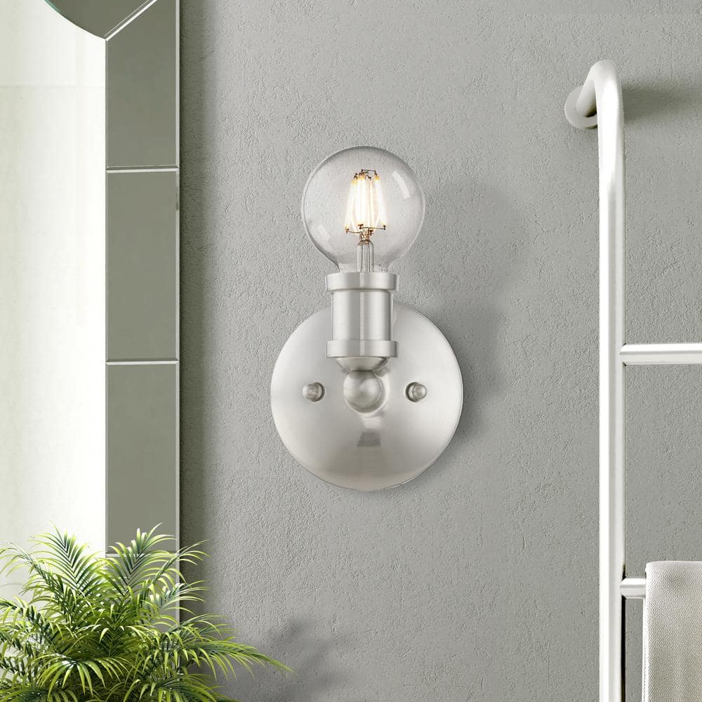 Lansdale Brushed Nickel 5'' Contemporary Single-Light Vanity Sconce
