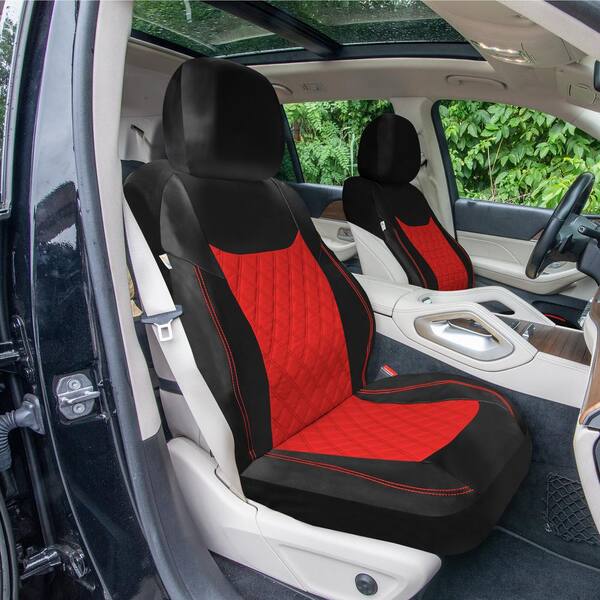 FH Group Premium PU Leather 15 in. x 12 in. x 6 in. Full Set Seat