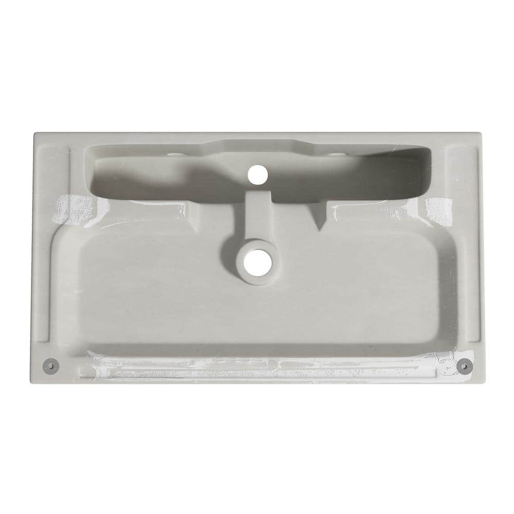 Turner 30" White Ceramic Wall-Mount Rectangular Sink