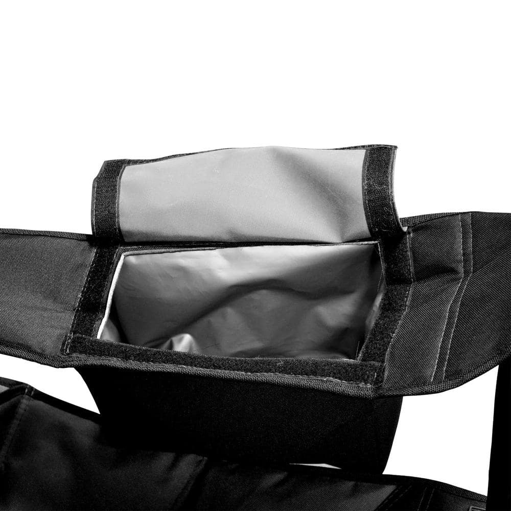 Elite Black Zero Gravity Chair with Padded Arms and Cooler
