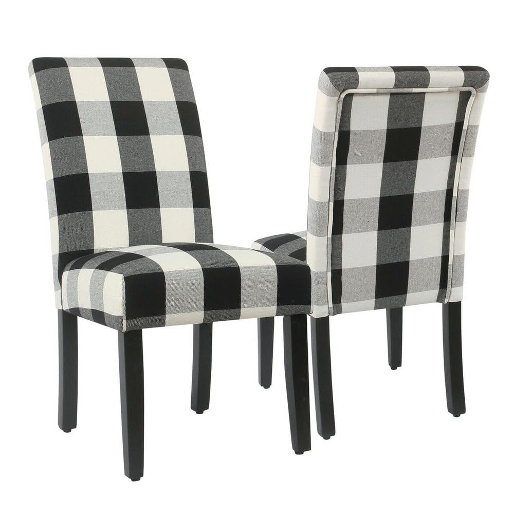 Buffalo Plaid Chairs ~ White Arrows Home