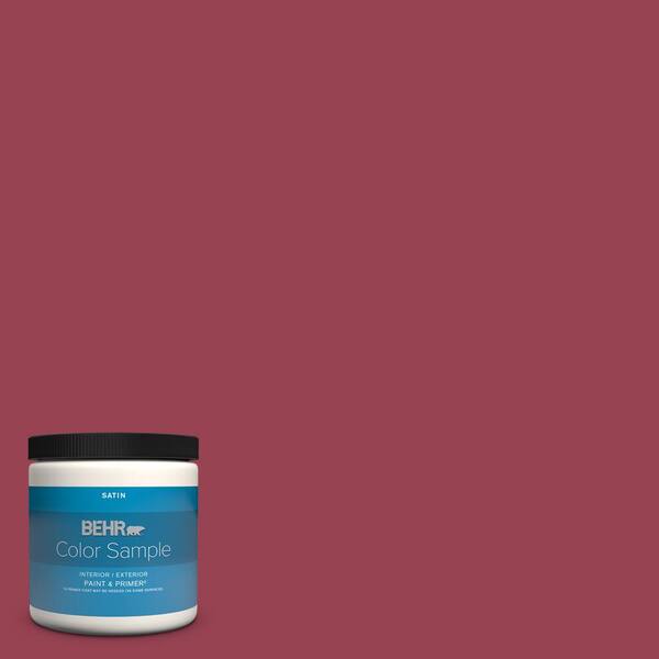 Behr Premium Plus 8 Oz Home Decorators Collection Hdc Cl 04 French Rose Satin Enamel Interior Exterior Paint Primer Color Sample B370316 The Home Depot