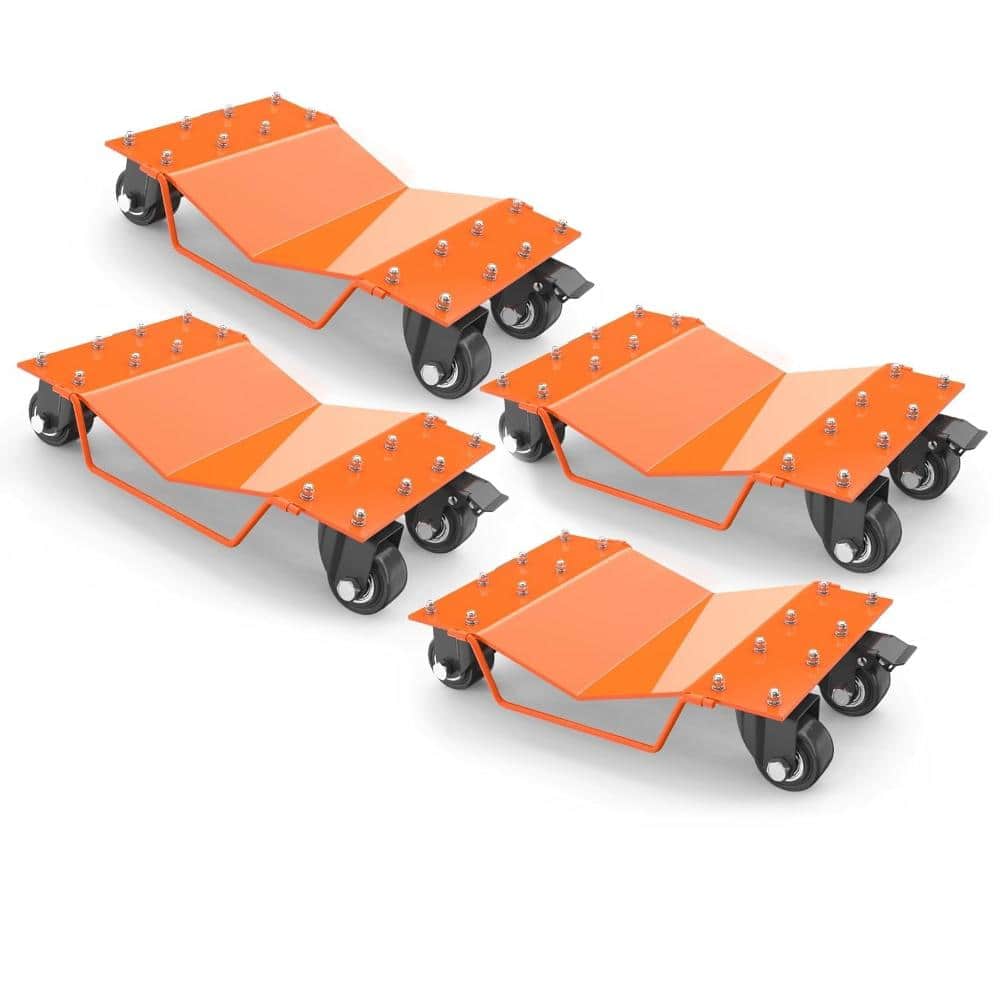 Car Dolly Set of 4, Heavy Duty Car Dollies, 8000 LBS Capacity Car Wheel Dolly with Rotating Wheels price history on PriceWatchPro