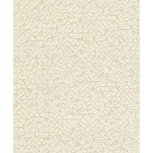 Arbus Beige Cream Geo Paper Non-Pasted Textured Wallpaper