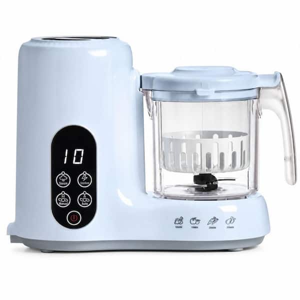 1 Step Baby Food Maker with Steam Basket, Steamer Puree Blender and Sterili-zing for Homemade Baby Food, Blue