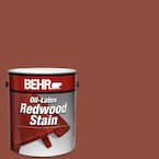 1 gal. Redwood Solid Color Oil-Latex Exterior Wood Stain